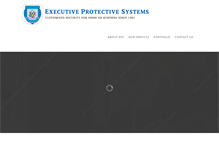 Tablet Screenshot of executiveprotectivesystems.com